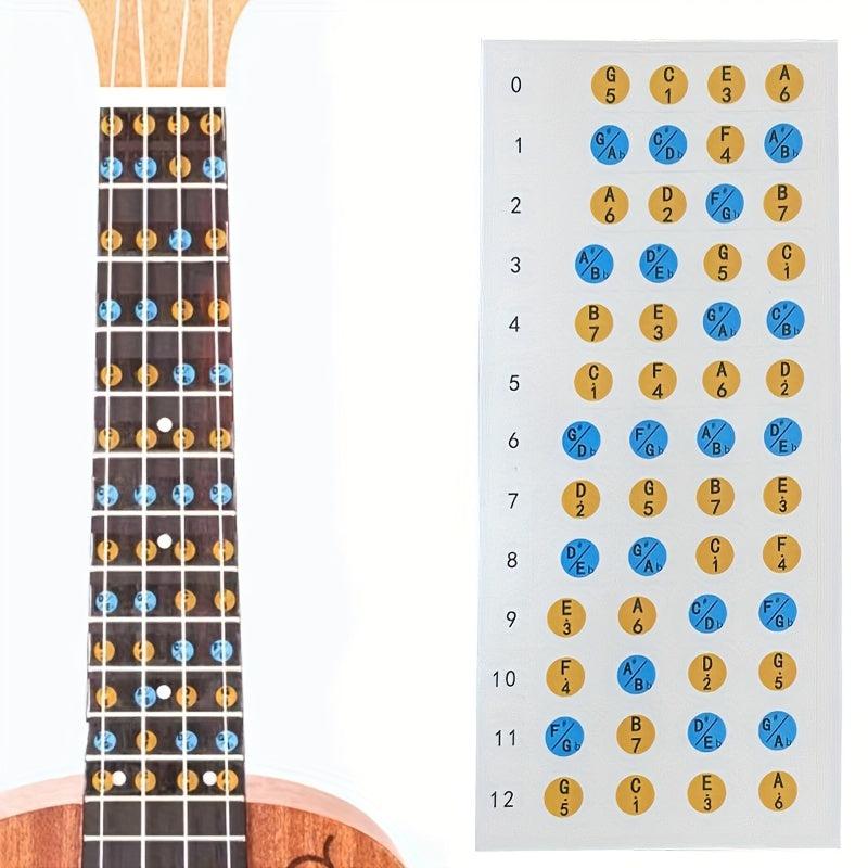 Ukulele Fingerboard Stickers Note Scale Stickers