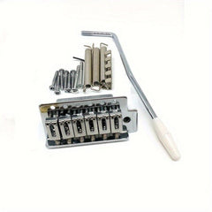 6 String Bridge Saddle Tailpiece for Strat Guitar