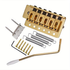 6 String Bridge Saddle Tailpiece for Strat Guitar