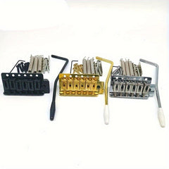 6 String Bridge Saddle Tailpiece for Strat Guitar