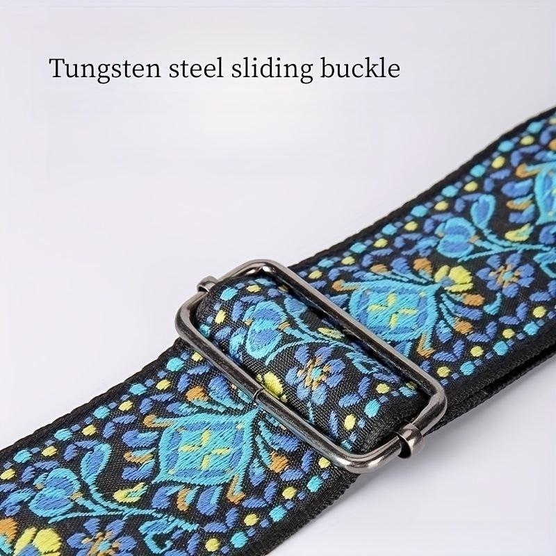 2pcs Embroidered Guitar Straps w/ Free Hook