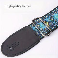 2pcs Embroidered Guitar Straps w/ Free Hook