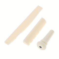 Wooden Guitar Bridge Pins Saddle Nut Set for 40 41 Inches Acoustic Guitar
