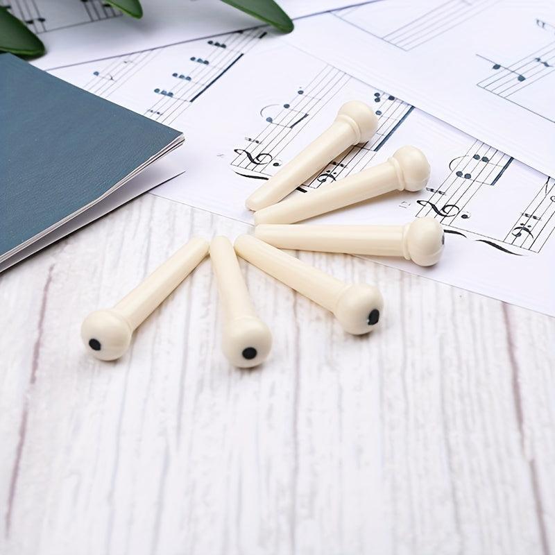6pcs Guitar Bridge Pins Set with Puller