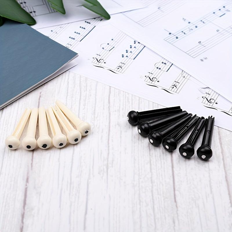 6pcs Guitar Bridge Pins Set with Puller