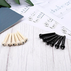 6pcs Guitar Bridge Pins Set with Puller