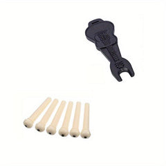 6pcs Guitar Bridge Pins Set with Puller
