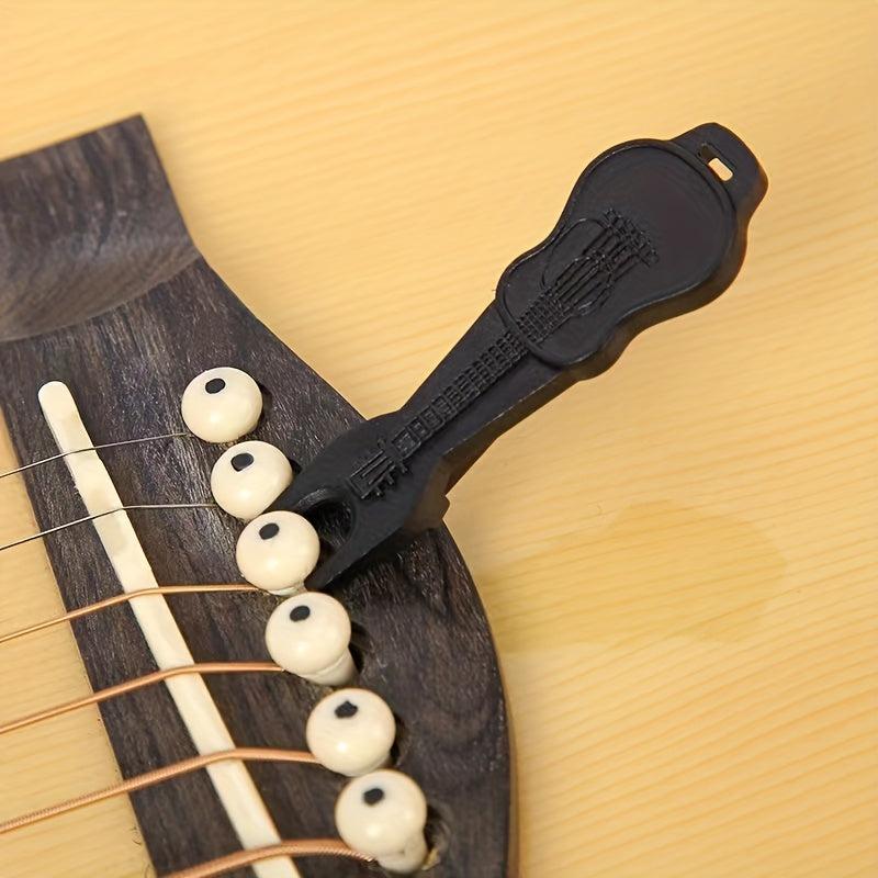 6pcs Guitar Bridge Pins Set with Puller