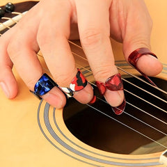 4pcs Finger Picks for Guitar Bass Thumb Fingerstyle Plectrums