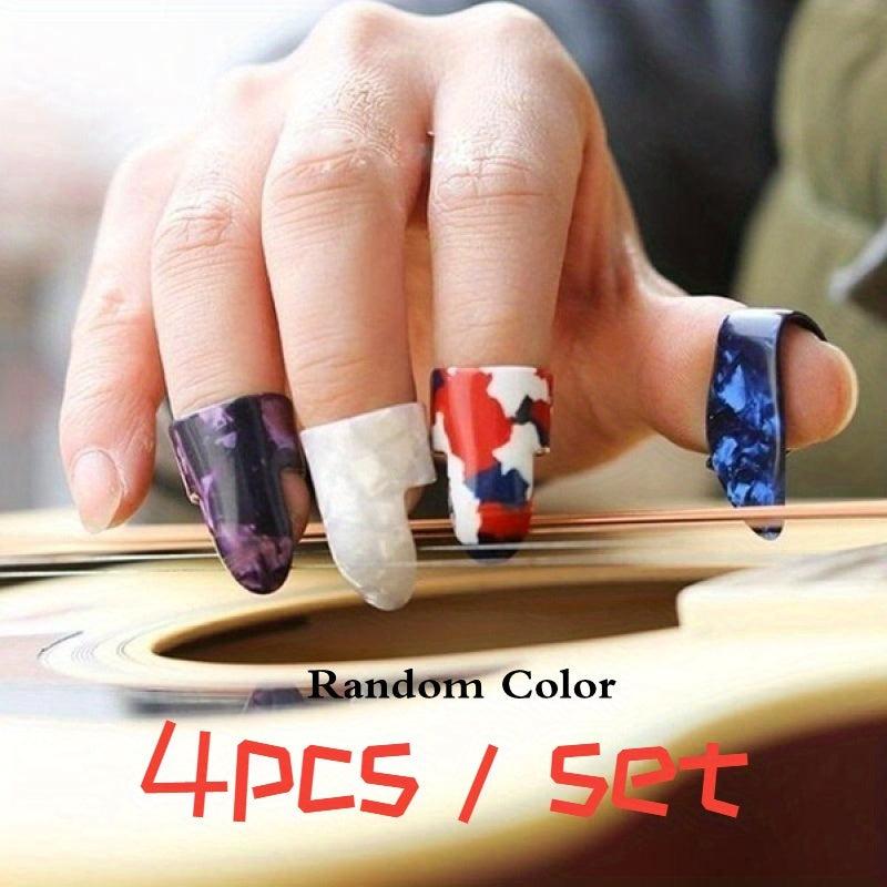 4pcs Finger Picks for Guitar Bass Thumb Fingerstyle Plectrums