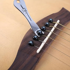 12 Pcs Acoustic Guitar Bridge Pins Set + Puller Remover & Saddle Nut Pegs