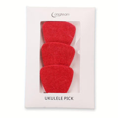 3pcs Wool Felt Ukulele Picks Soft Picks Accessories