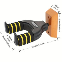 Guitar Wall Mount Hanger Auto Lock Hook Holder Acoustic Guitar Ukulele Bass