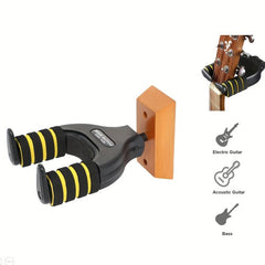Guitar Wall Mount Hanger Auto Lock Hook Holder Acoustic Guitar Ukulele Bass