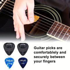 42pcs Guitar Picks Set 7 Thicknesses Acoustic Electric Bass 2 Pick Holders
