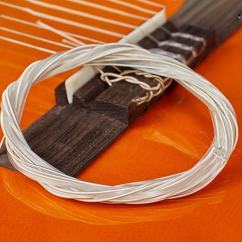 6pcs Nylon Silver Strings Set For Classical Guitar