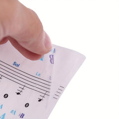 88 61 54 49 37 Keys Piano Sticker Transparent Keyboard Notes Sticker