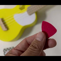 Set of 3 Felt Ukulele Picks Mixed Colors