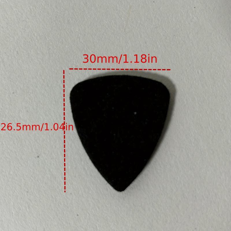 Set of 3 Felt Ukulele Picks Mixed Colors