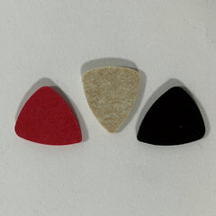 Set of 3 Felt Ukulele Picks Mixed Colors