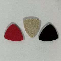 Set of 3 Felt Ukulele Picks Mixed Colors
