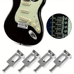 6pcs Guitar Tremolo Saddles Long Life Wear Resistant Guitar Bridge Saddle
