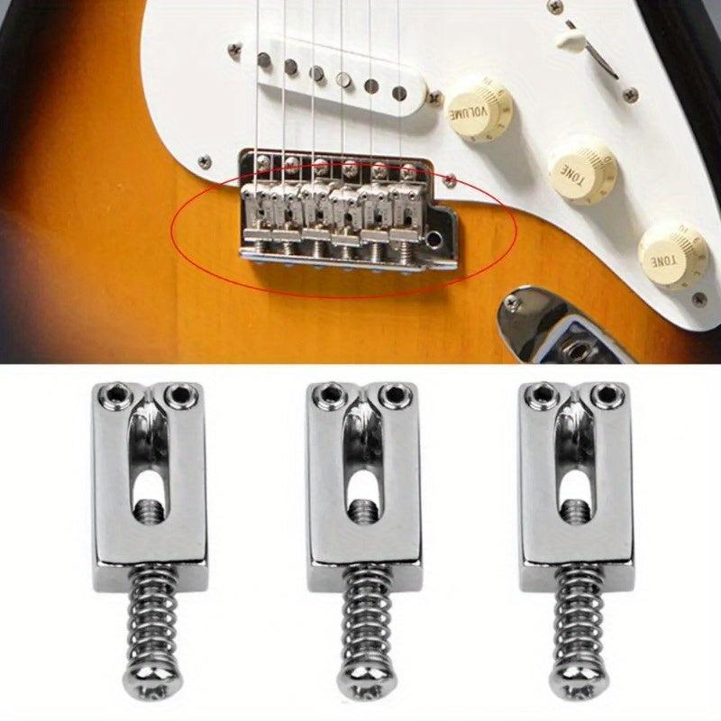 6pcs Guitar Tremolo Saddles Long Life Wear Resistant Guitar Bridge Saddle