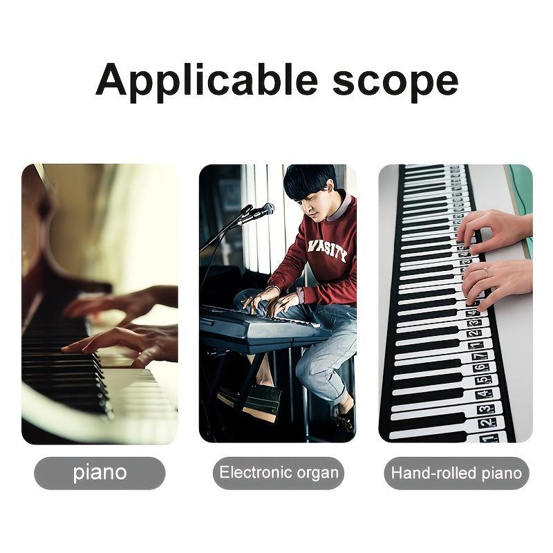 Colorful Keyboard Sticker Set for Beginner Piano Players