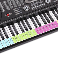 Colorful Keyboard Sticker Set for Beginner Piano Players