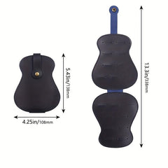 Guitar Storage Bag Wood Grain Retro Style Musical Instrument PU Leather