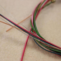 6pcs Rainbow Guitar Strings Acoustic Classic Guitars Gift Birthdays Easter