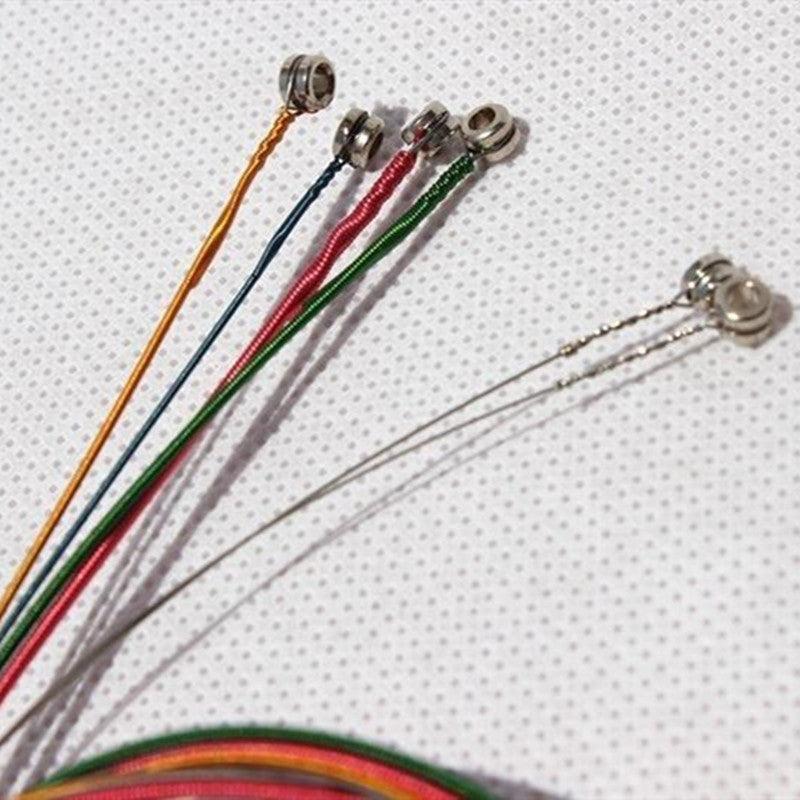 6pcs Rainbow Guitar Strings Acoustic Classic Guitars Gift Birthdays Easter