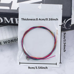 6pcs Rainbow Guitar Strings Acoustic Classic Guitars Gift Birthdays Easter