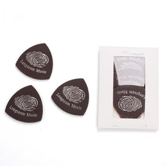 3pcs Ukulele Faux Leather Soft Plectrum & Finger Pick Accessories