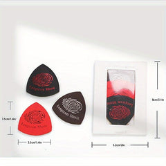 3pcs Ukulele Faux Leather Soft Plectrum & Finger Pick Accessories