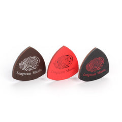 3pcs Ukulele Faux Leather Soft Plectrum & Finger Pick Accessories