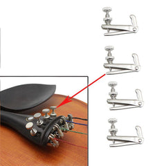 4pcs Violin Fine Tuners High 1 4 4 4 Fiddle Metal String Adjuster