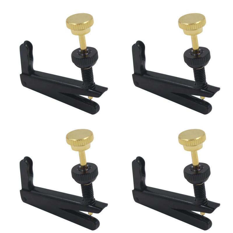 4pcs Violin Fine Tuners High 1 4 4 4 Fiddle Metal String Adjuster