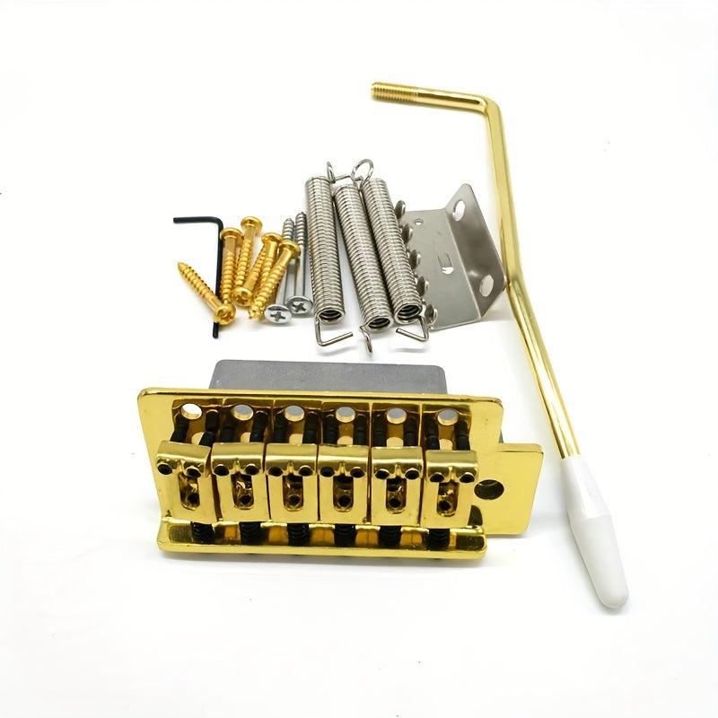 6 String Bridge Saddle Tailpiece for Strat Guitar - Standard Accessories