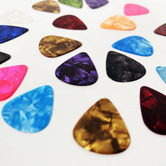 20pcs Colorful Particle Guitar Picks for Guitar Hands