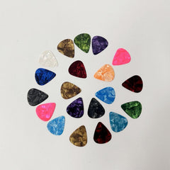 20pcs Colorful Particle Guitar Picks for Guitar Hands