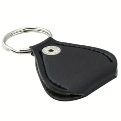 Leather Guitar Pick Bag Clip Keychain