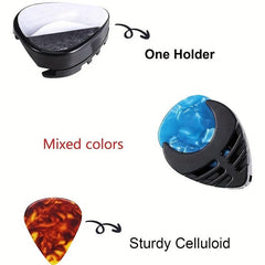 30 Guitar Picks w/ Holder Plectrums for Electric Acoustic Bass Guitar