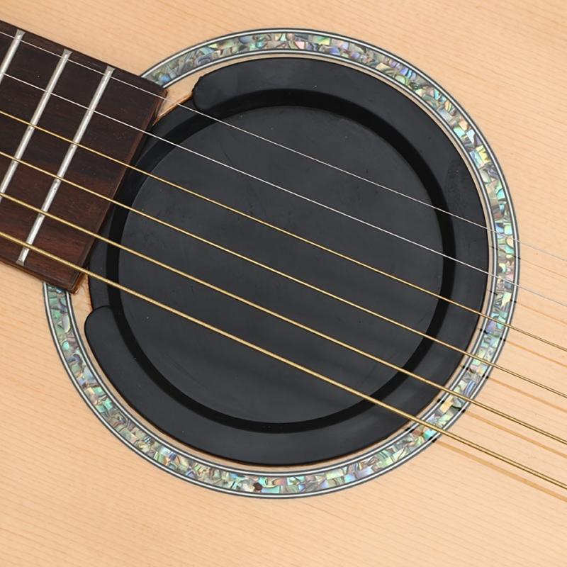 Silicone Sound Hole Cover for Guitar 2 Sizes Reduce Noise Improve Sound