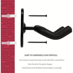 Guitar Wall Mount with 4 Picks - Hangers & Holder Stand