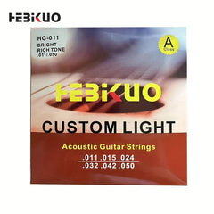 6-String Folk Guitar String Set Brass and Steel