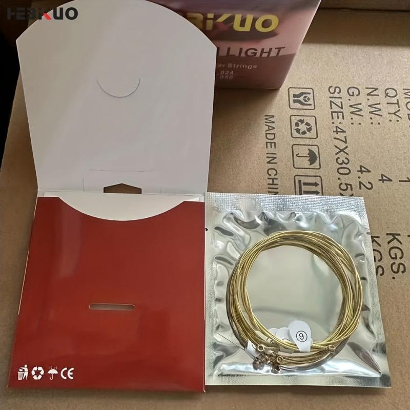 6-String Folk Guitar String Set Brass and Steel