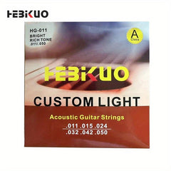 6-String Folk Guitar String Set Brass and Steel