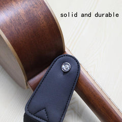 Guitar Strap PU Faux Leather Canvas Woven Strap Sturdy Durable Beginners
