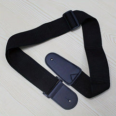 Guitar Strap PU Faux Leather Canvas Woven Strap Sturdy Durable Beginners